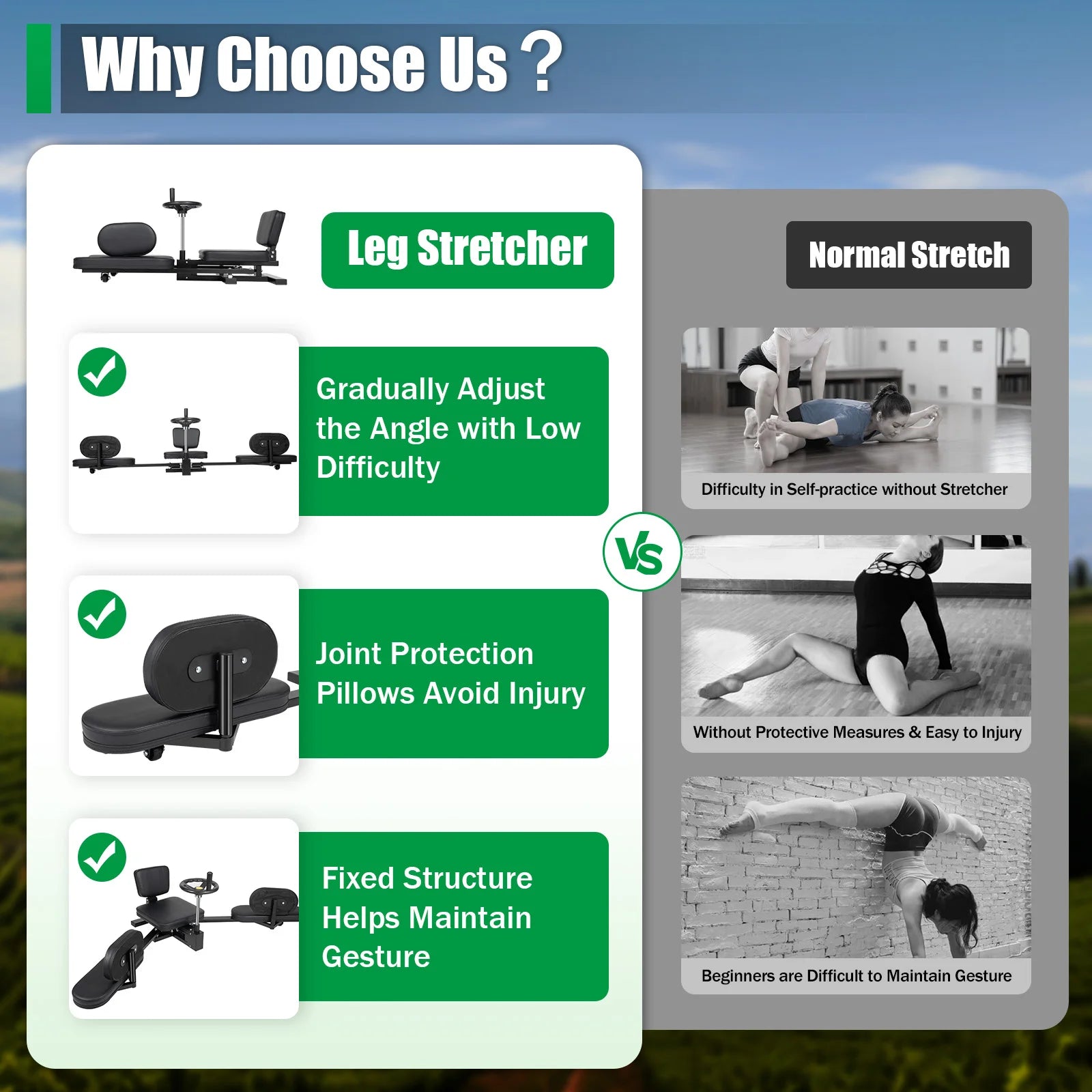 Fitness Training Leg Stretcher