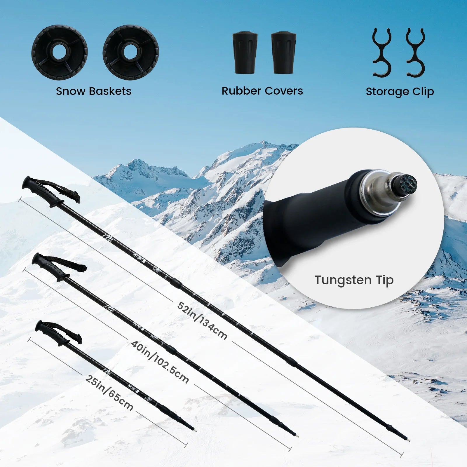 Aluminium Frame Hiking Snowshoes