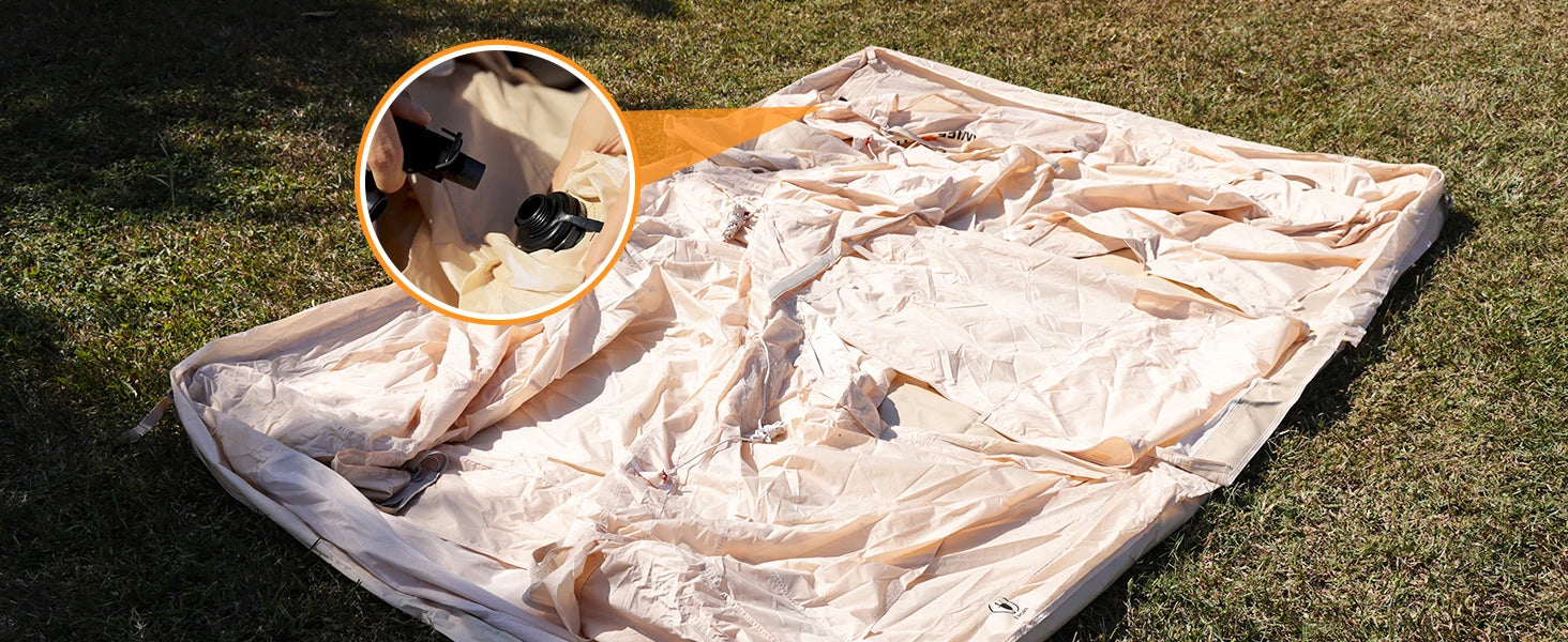 Easy Setup 4 Season Waterproof Windproof Outdoor Blow Up Luxury Cabin Tent