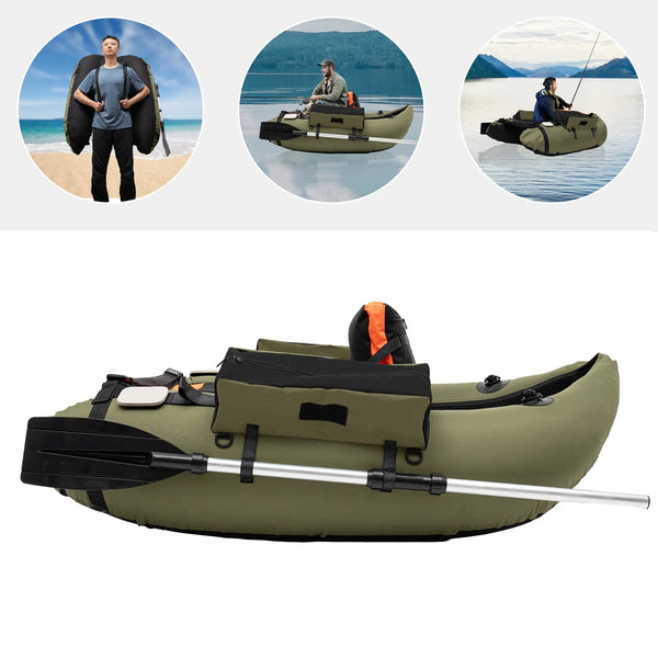 136*105CM  Thick And Wear-resistant  Oxford Cloth  Inflatable Fishing Boat 286.6 LBS Capacity